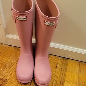 Hunter Blush Pink Waterproof Boots